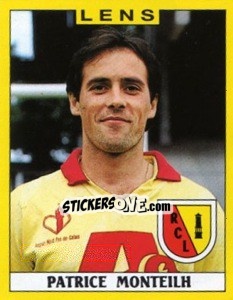 Sticker Patrice Monteilh - FOOT 1988-1989 - Panini