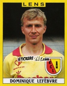 Cromo Dominique Lefebvre - FOOT 1988-1989 n. 101 - Panini