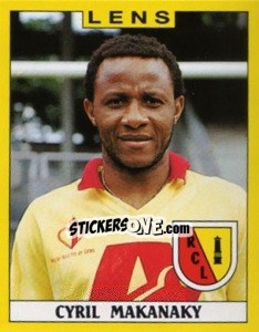 Sticker Cyril Makanaky - FOOT 1988-1989 n. 105 - Panini
