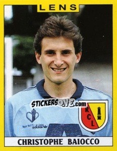 Sticker Christophe Baiocco - FOOT 1988-1989 - Panini