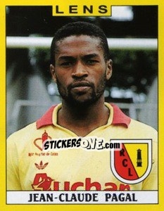 Sticker Jean-Claude Pagal - FOOT 1988-1989 n. 107 - Panini