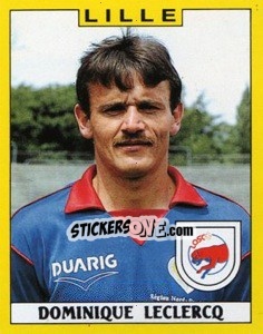 Figurina Dominique Leclercq - FOOT 1988-1989 - Panini