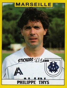 Sticker Philippe Thys - FOOT 1988-1989 - Panini