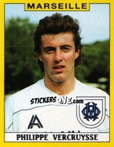 Sticker Philippe Vercruysse - FOOT 1988-1989 - Panini