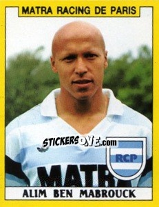 Sticker Alim Ben Mabrouck - FOOT 1988-1989 - Panini