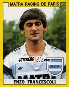 Sticker Enzo Francescoli - FOOT 1988-1989 n. 159 - Panini