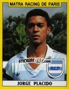 Cromo Jorge Placido - FOOT 1988-1989 - Panini