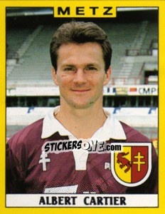 Figurina Albert Cartier - FOOT 1988-1989 - Panini