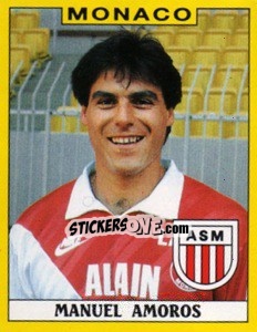 Sticker Manuel Amoros - FOOT 1988-1989 n. 186 - Panini