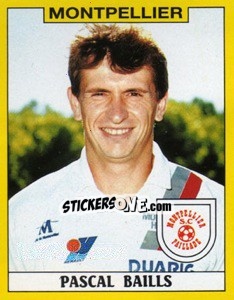 Sticker Pascal Baills - FOOT 1988-1989 n. 201 - Panini