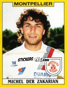Figurina Michel Der Zakarian - FOOT 1988-1989 n. 202 - Panini