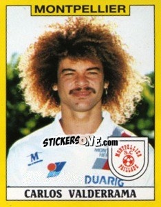 Figurina Carlos Valderrama - FOOT 1988-1989 - Panini