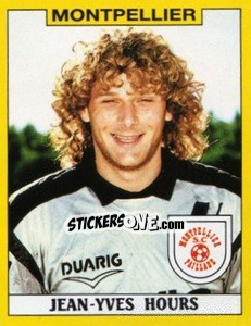 Sticker Jean-Yves Hours - FOOT 1988-1989 - Panini