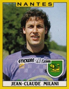 Sticker Jean-Claude Milani - FOOT 1988-1989 n. 218 - Panini