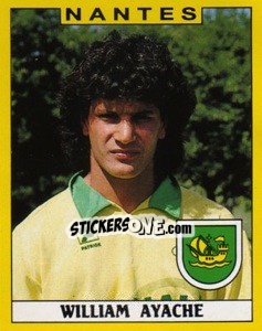 Sticker William Ayache - FOOT 1988-1989 - Panini