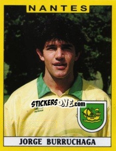 Sticker Jorge Burruchaga - FOOT 1988-1989 n. 227 - Panini