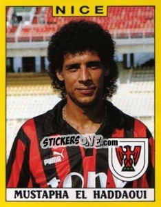 Sticker Mustapha El Haddaoui - FOOT 1988-1989 - Panini