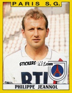 Sticker Philippe Jeannol - FOOT 1988-1989 - Panini