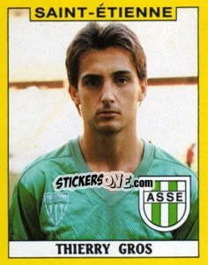 Figurina Thierry Gros - FOOT 1988-1989 - Panini