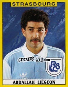 Sticker Abdallah Liegeon - FOOT 1988-1989 n. 309 - Panini
