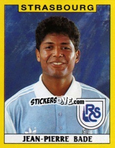 Sticker Jean-Pierre Bade - FOOT 1988-1989 - Panini