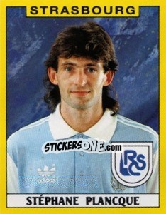 Sticker Stephane Plancque - FOOT 1988-1989 - Panini