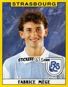 Sticker Fabrice Mege - FOOT 1988-1989 n. 319 - Panini