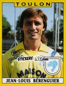 Cromo Jean-Louis Berenguier - FOOT 1988-1989 - Panini