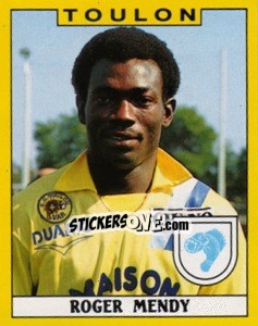 Sticker Roger Mendy - FOOT 1988-1989 - Panini