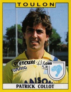 Figurina Patrick Collot - FOOT 1988-1989 - Panini