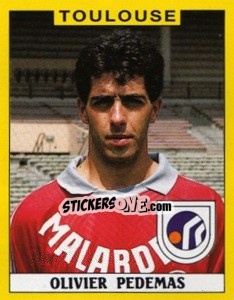 Figurina Olivier Pedemas - FOOT 1988-1989 - Panini