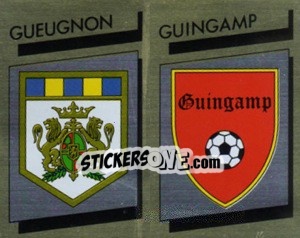 Sticker Ecusson Gueugnon / Guingamp - FOOT 1988-1989 - Panini
