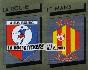 Sticker Ecusson La Roche / Le Mans - FOOT 1988-1989 n. 365 - Panini