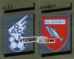 Sticker Ecusson Ales / Annecy - FOOT 1988-1989 - Panini