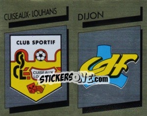 Sticker Ecusson Cuiseaux-Louhans / Dijon - FOOT 1988-1989 n. 372 - Panini