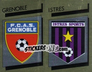 Sticker Ecusson Grenoble / Istres F.C. - FOOT 1988-1989 n. 373 - Panini