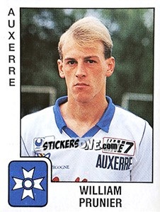 Figurina William Prunier - FOOT 1989-1990 n. 4 - Panini