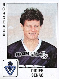 Sticker Didier Sénac - FOOT 1989-1990 n. 22 - Panini