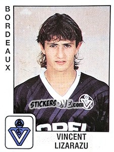 Sticker Vincent Lizarazu - FOOT 1989-1990 - Panini