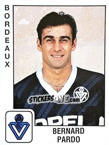 Sticker Bernard Pardo - FOOT 1989-1990 n. 25 - Panini