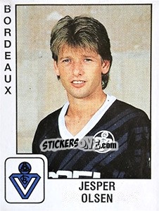 Sticker Jesper Olsen - FOOT 1989-1990 - Panini