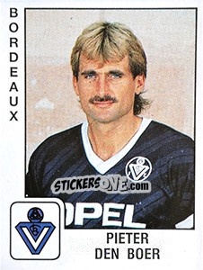 Sticker Pieter Den Boer - FOOT 1989-1990 - Panini