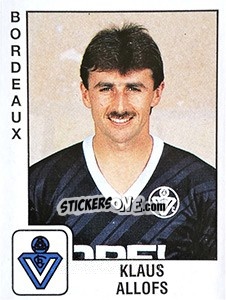 Sticker Klaus Allofs - FOOT 1989-1990 n. 33 - Panini