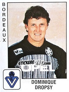 Cromo Dominique Dropsy - FOOT 1989-1990 n. 34 - Panini