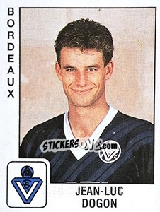 Sticker Jean Luc Dogon - FOOT 1989-1990 - Panini