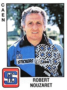 Sticker Robert Nouzaret - FOOT 1989-1990 - Panini