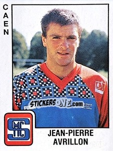 Sticker Jean Pierre Avrillon - FOOT 1989-1990 - Panini
