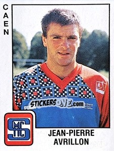 Sticker Jean Pierre Avrillon - FOOT 1989-1990 n. 71 - Panini