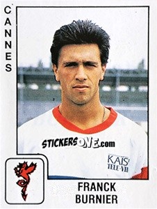 Sticker Franck Burnier - FOOT 1989-1990 - Panini