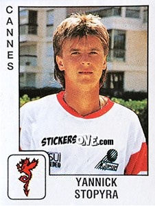 Sticker Yannick Stopyra - FOOT 1989-1990 n. 83 - Panini